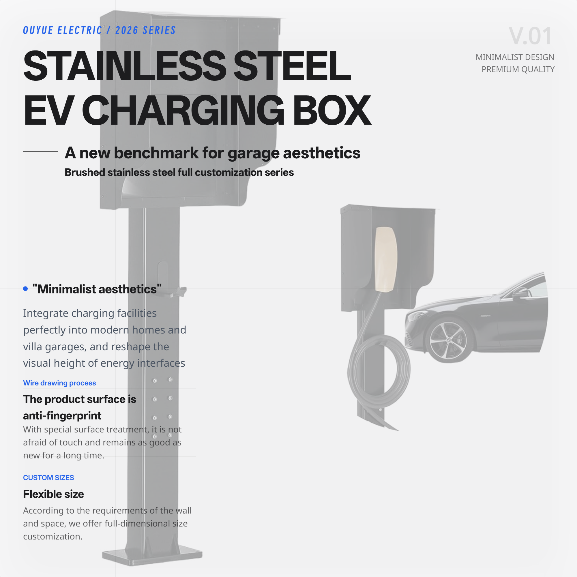 กล่องชาร์จ EV สเตนเลสสตีลขัดเงาจะกลายเป็นมาตรฐานใหม่สำหรับความสวยงามของโรงรถได้อย่างไร