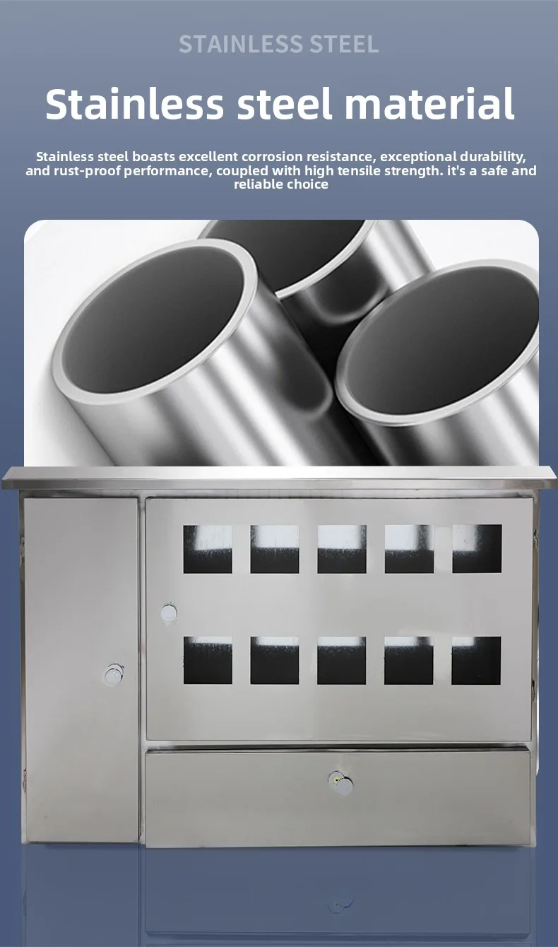 Stainless Steel Outdoor Rainproof Electricity Meter Box
